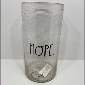 Rae Dunn 10” Bubble Glass Hope Vase